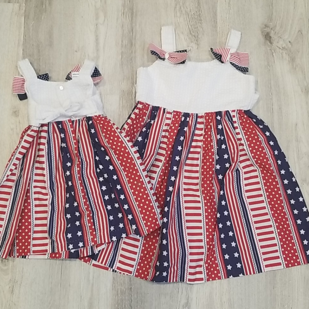Girls patriotic dresses/4th of July dresses